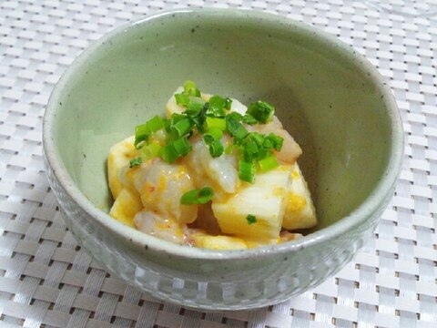 料亭の味！？赤海老と山芋の柚子風味